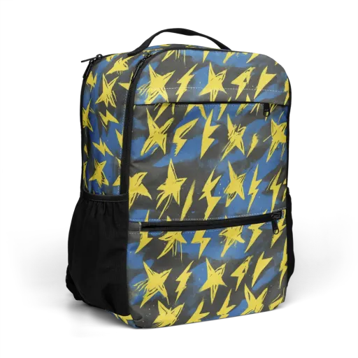 Electric Wildflower on a Utility Backpack