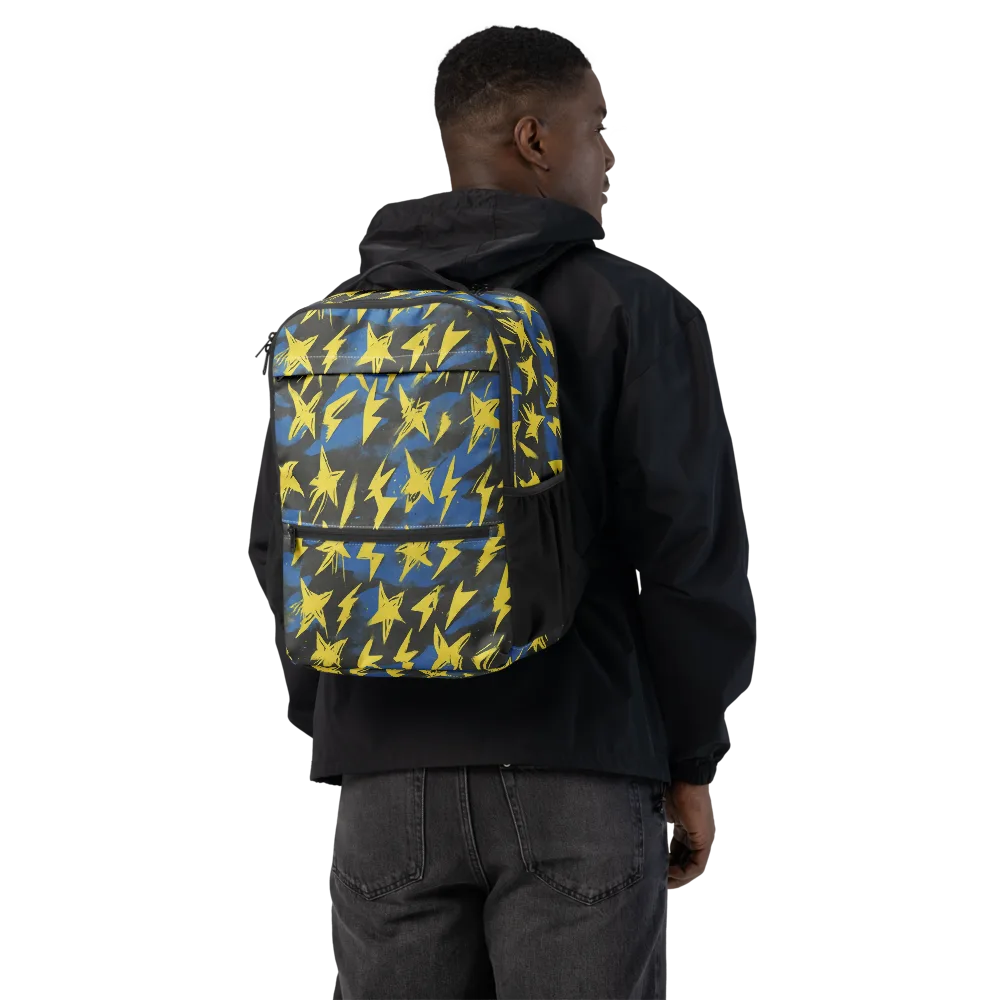 Electric Wildflower on Utility Backpack — Back