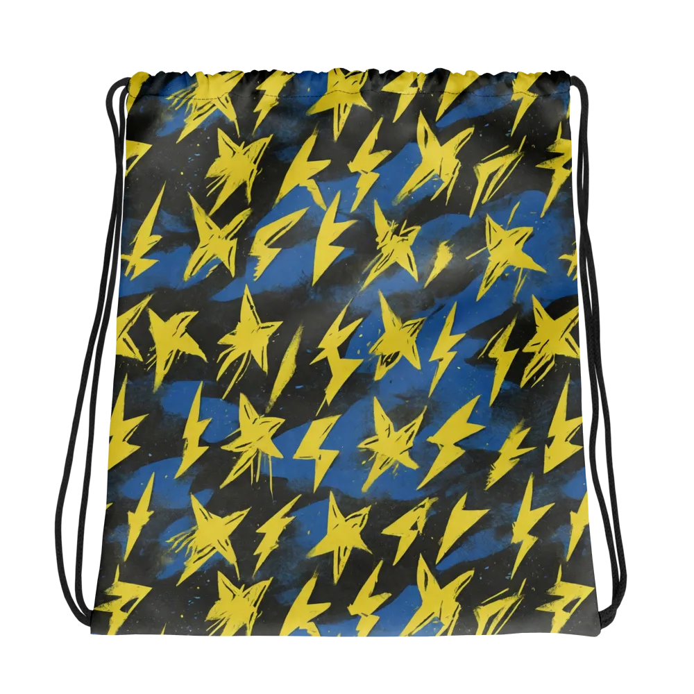 Electric Wildflower on Drawstring Bag — Photo