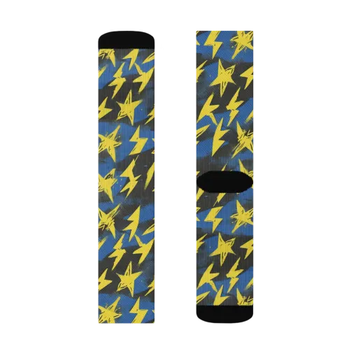 Electric Wildflower on a Socks