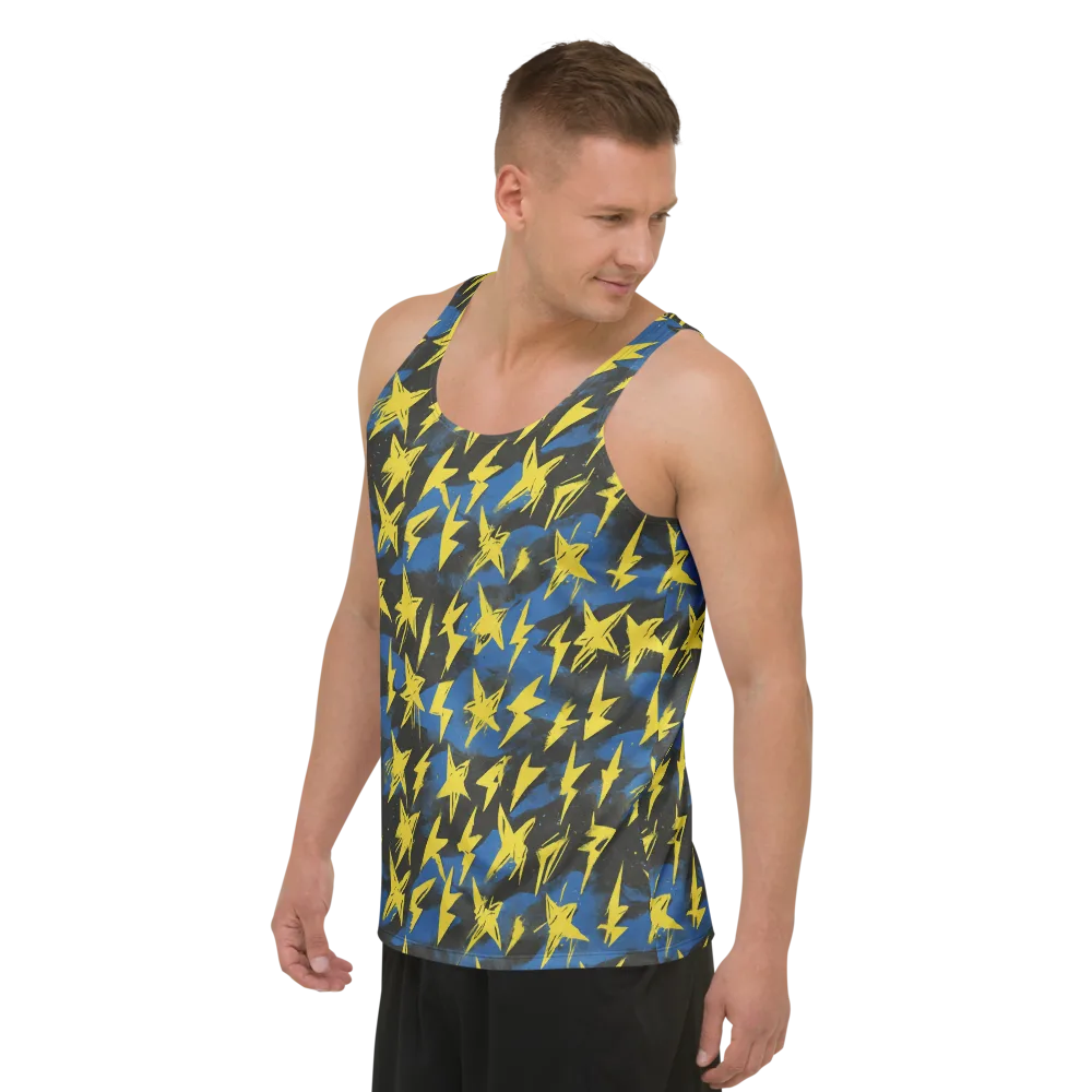 Electric Wildflower on Men's Tank Top — Left Front