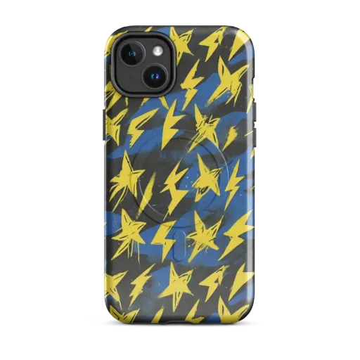 Electric Wildflower on a MagSafe Tough Case for iPhone®