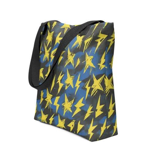 Electric Wildflower on a Tote Bag