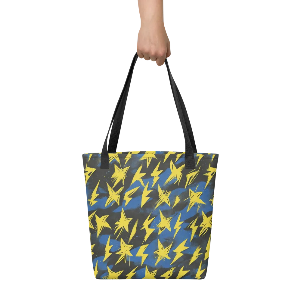 Electric Wildflower on Tote Bag — Front