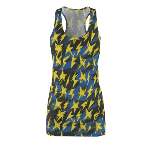 Electric Wildflower on a Racerback Dress