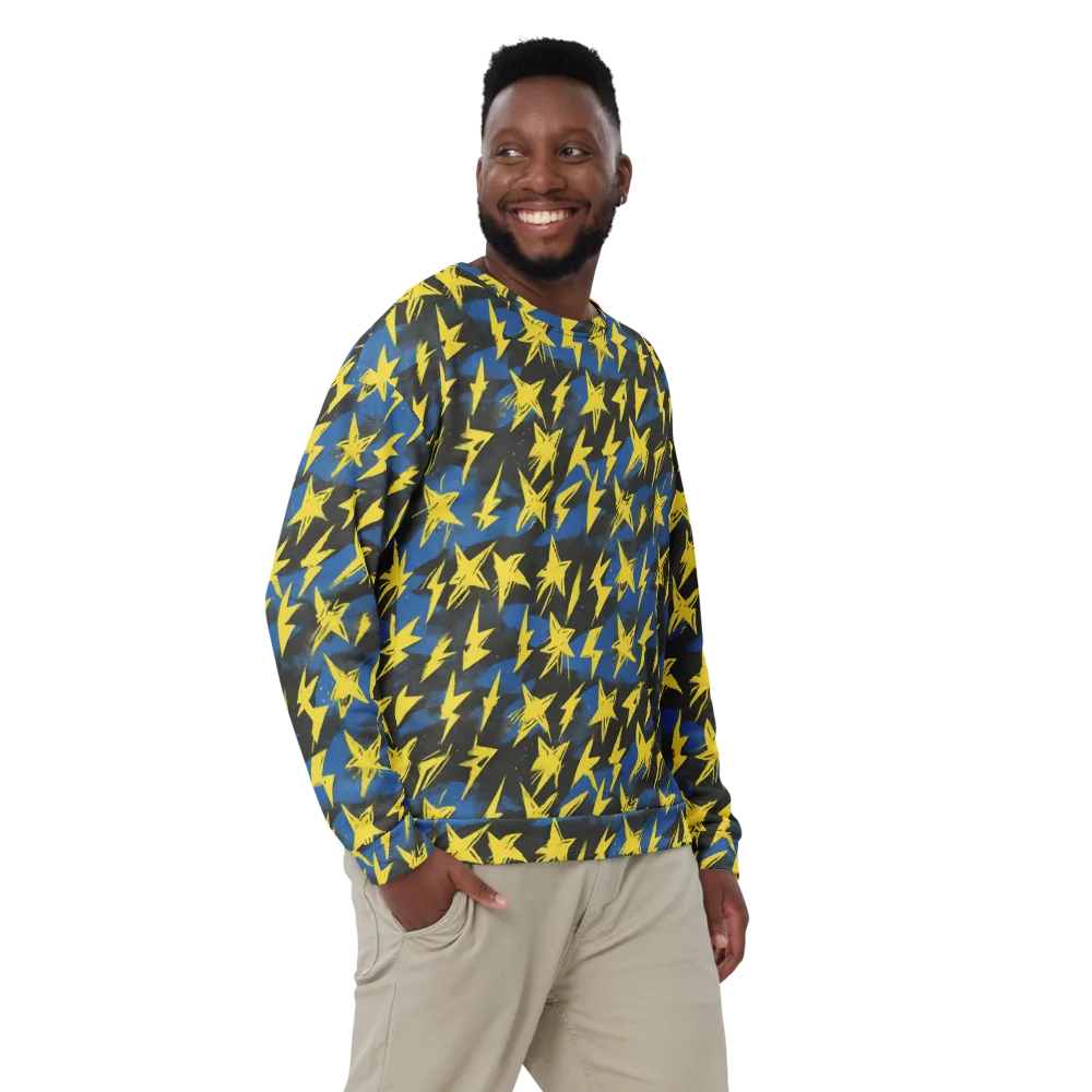 Electric Wildflower on Sweatshirt — Front