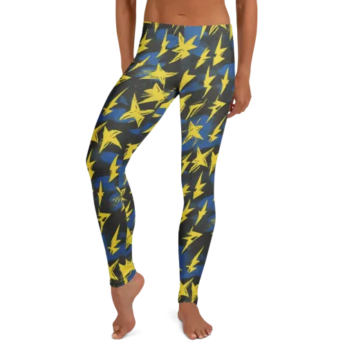 Electric Wildflower on a Leggings