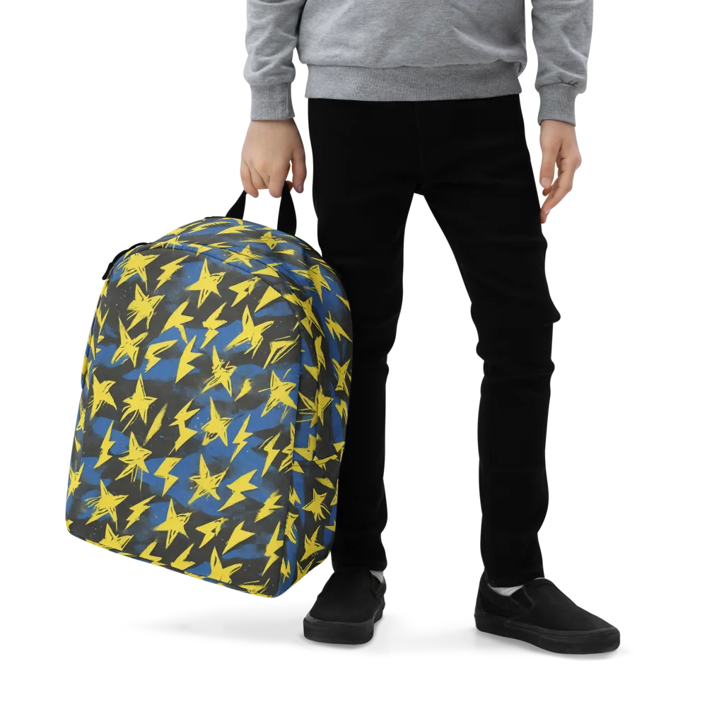 Electric Wildflower on Minimalist Backpack — Zoomed-in
