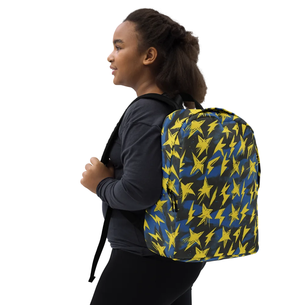 Electric Wildflower on Minimalist Backpack — Right Front