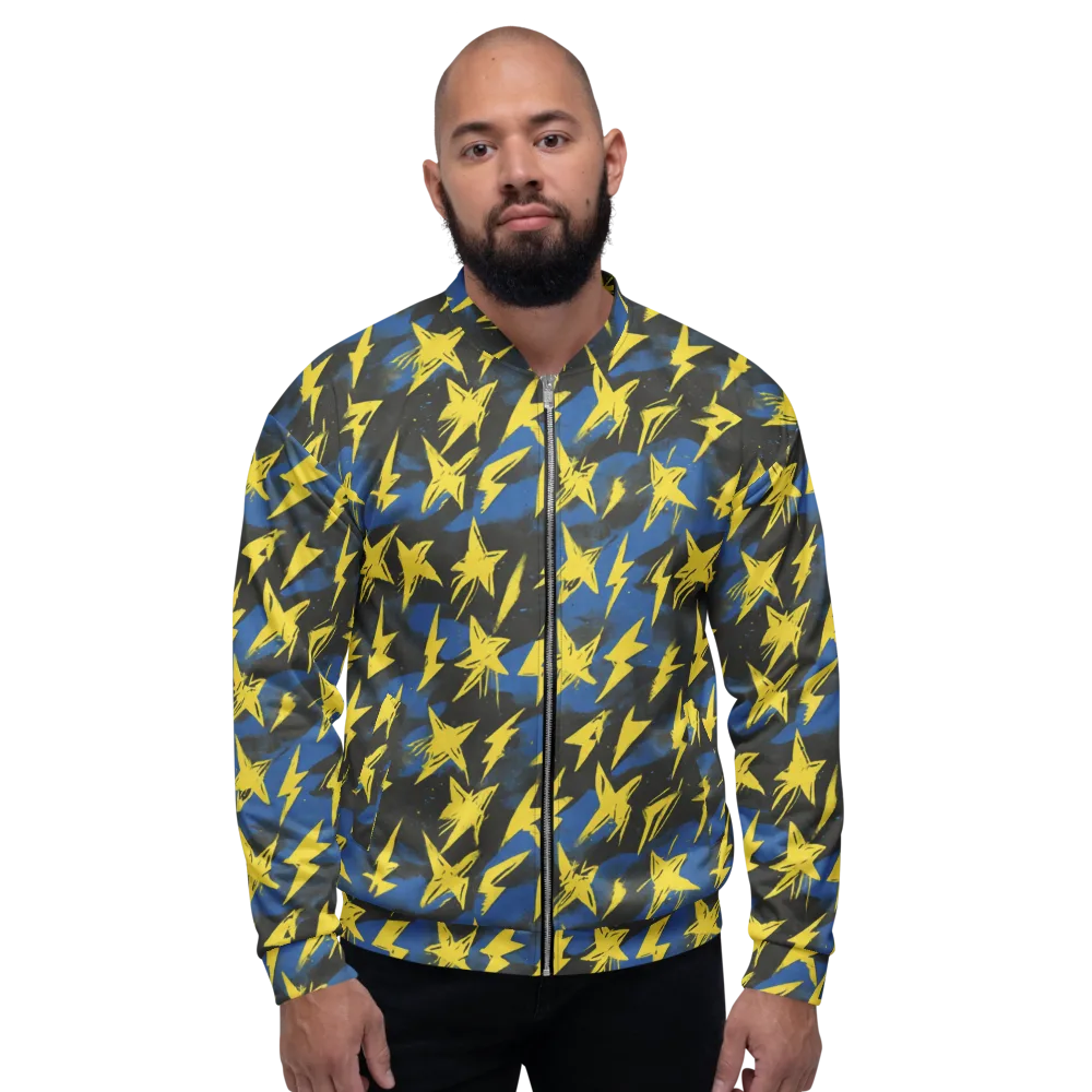 Electric Wildflower on Bomber Jacket — Front