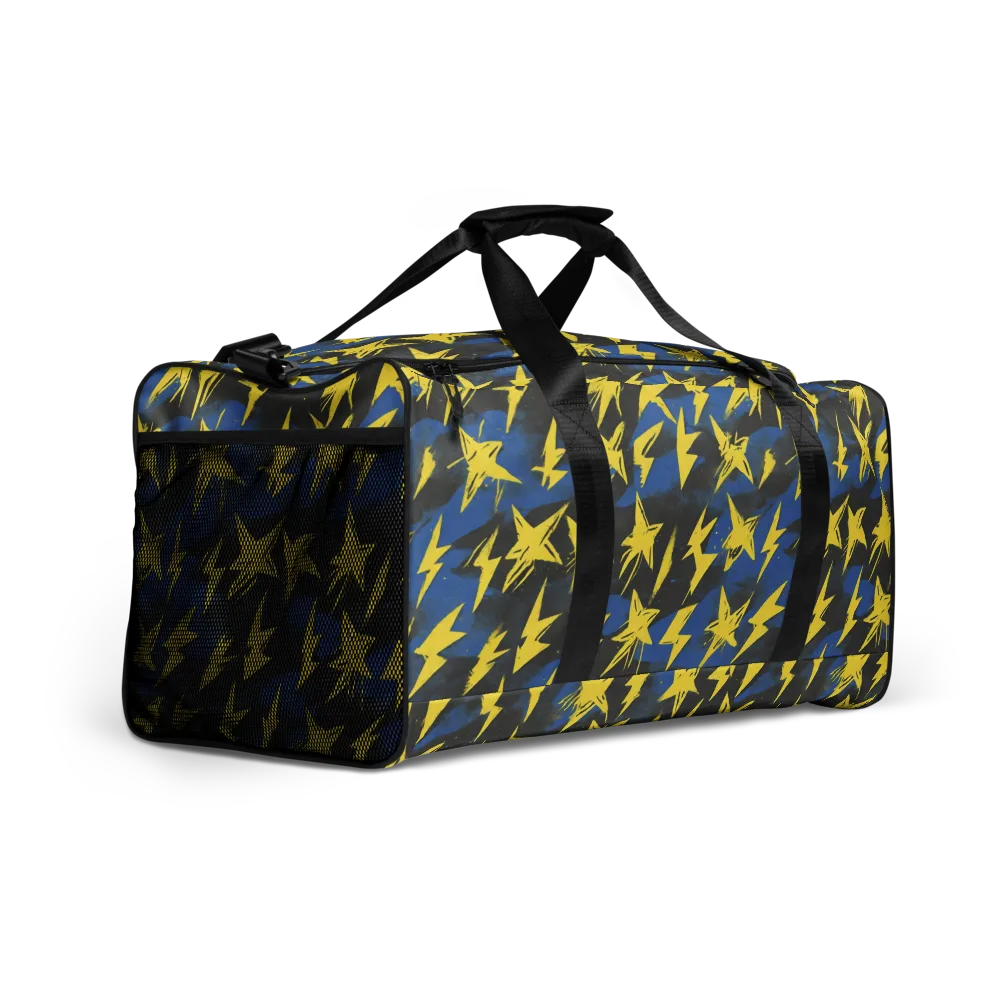 Electric Wildflower on Duffle Bag — Right Front