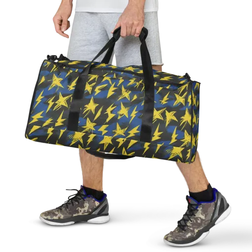 Electric Wildflower on a Duffle Bag
