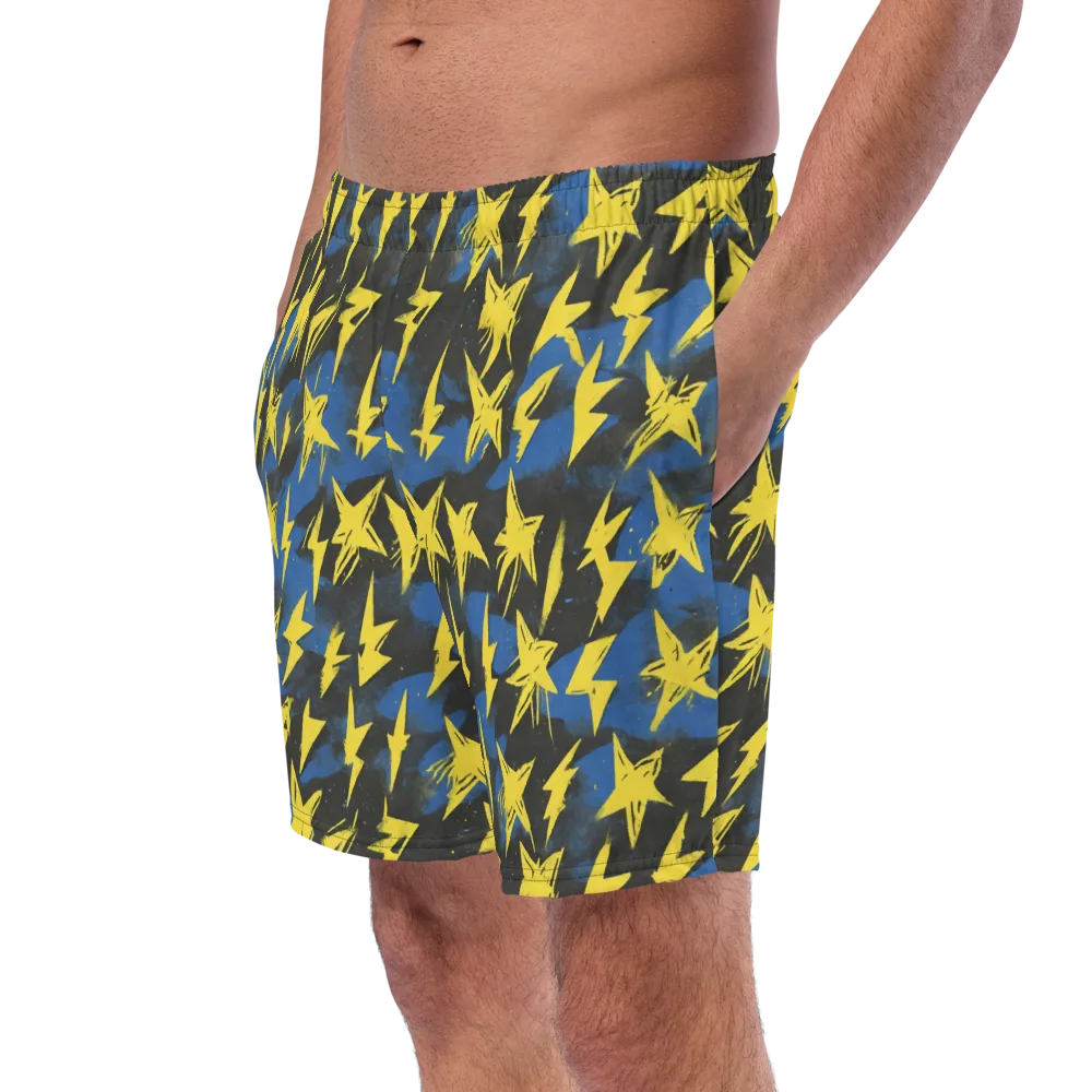 Electric Wildflower on Swim Trunks — Left Front