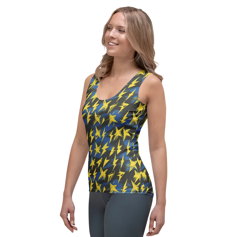 Electric Wildflower on Women's Tank Top — Left Front
