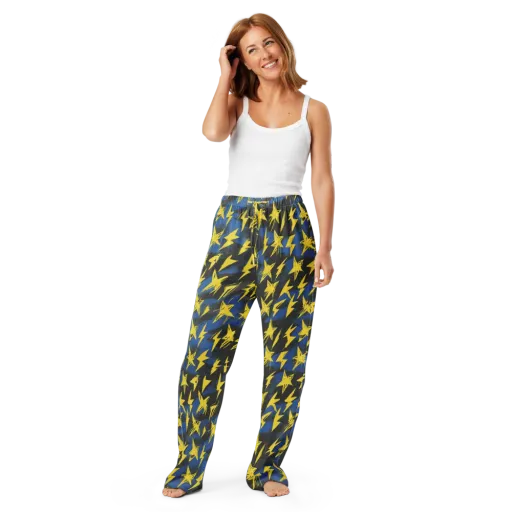 Electric Wildflower on a Women's Pajama Pants