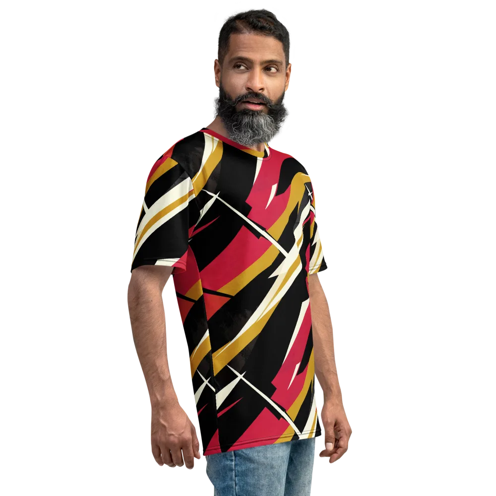 Voltage Velvet on Men's Crew Neck T-Shirt — Right