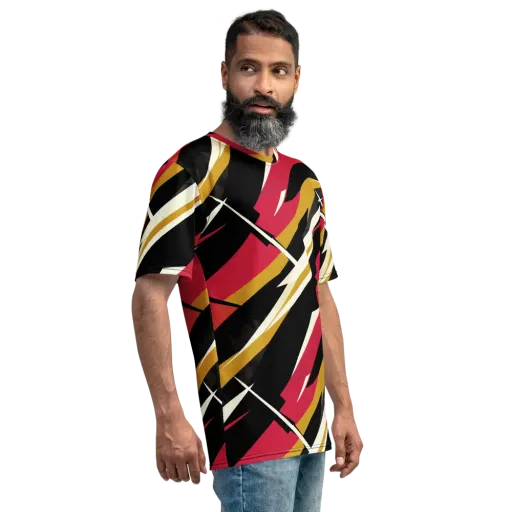 Voltage Velvet on a Men's Crew Neck T-Shirt