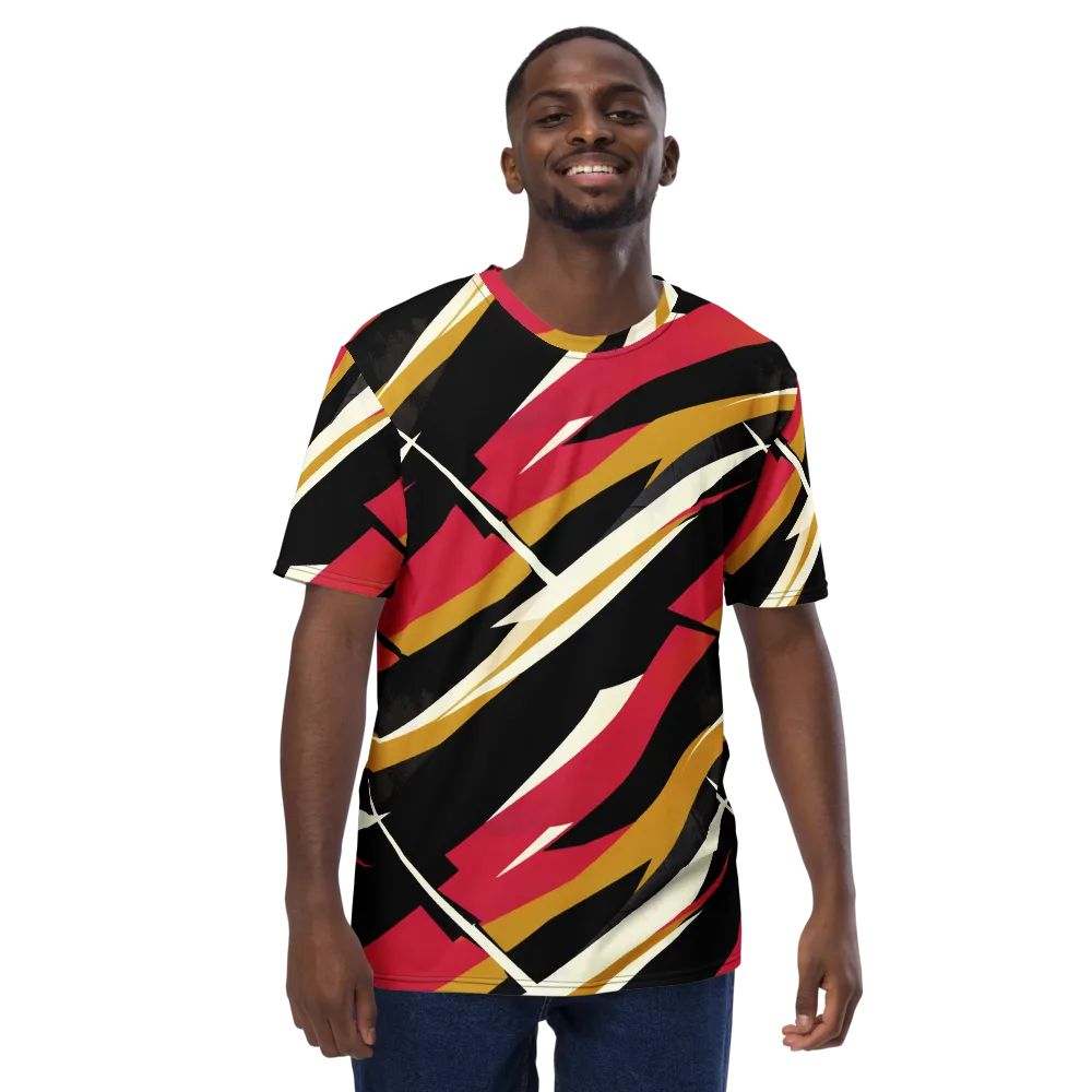 Voltage Velvet on Men's Crew Neck T-Shirt — Front