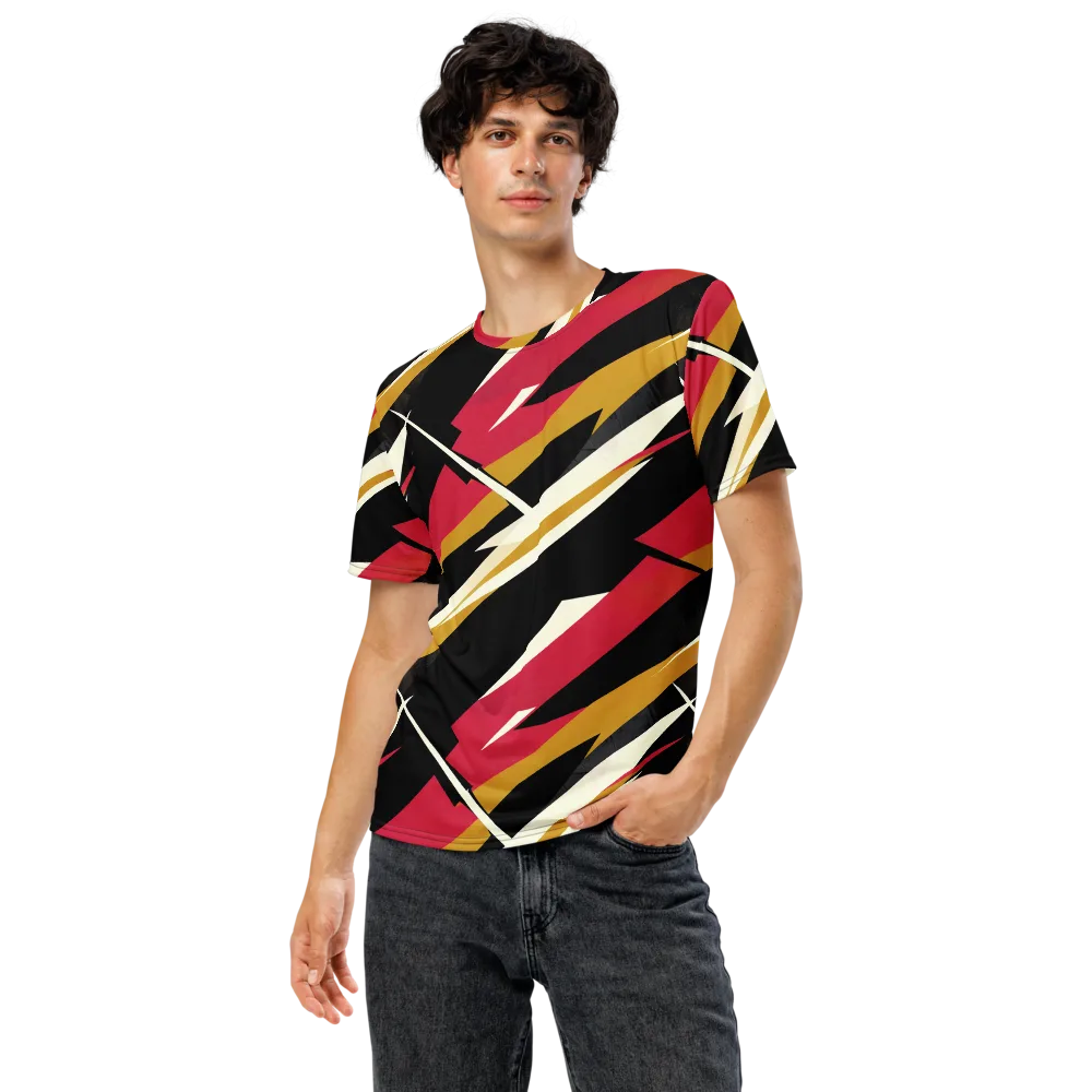 Voltage Velvet on Men's Crew Neck T-Shirt — Front