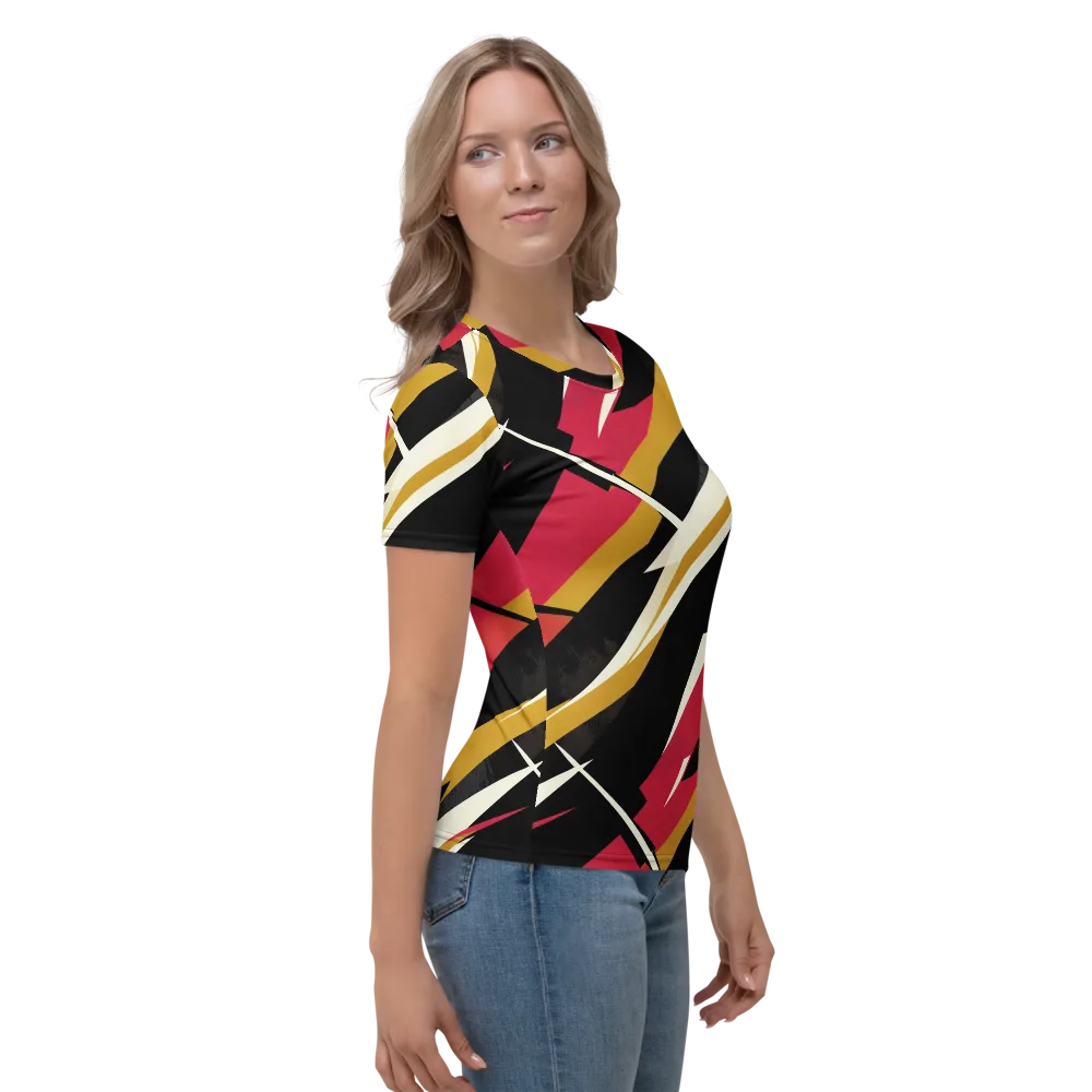 Voltage Velvet on Women's Crew Neck T-Shirt — Right