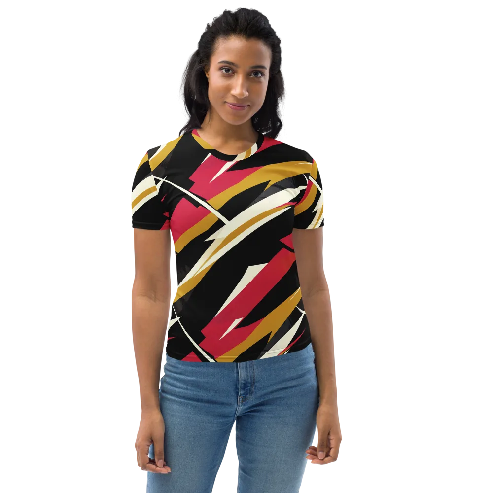 Voltage Velvet on Women's Crew Neck T-Shirt — Front