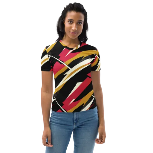 Voltage Velvet on a Women's Crew Neck T-Shirt