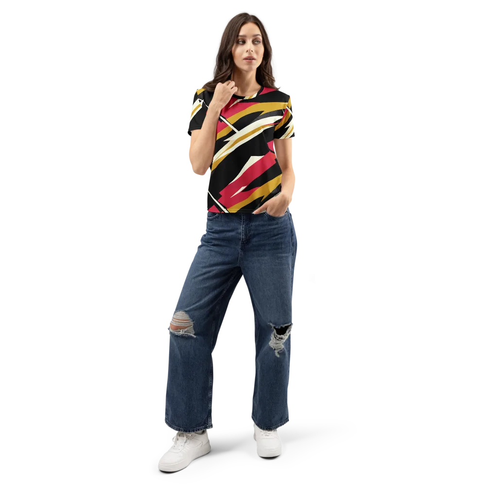 Voltage Velvet on Women's Crew Neck T-Shirt — Front