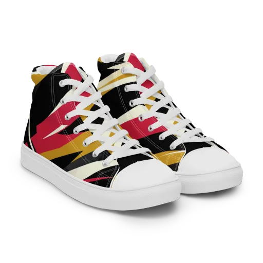 Voltage Velvet on a Women's High Top Canvas Shoes