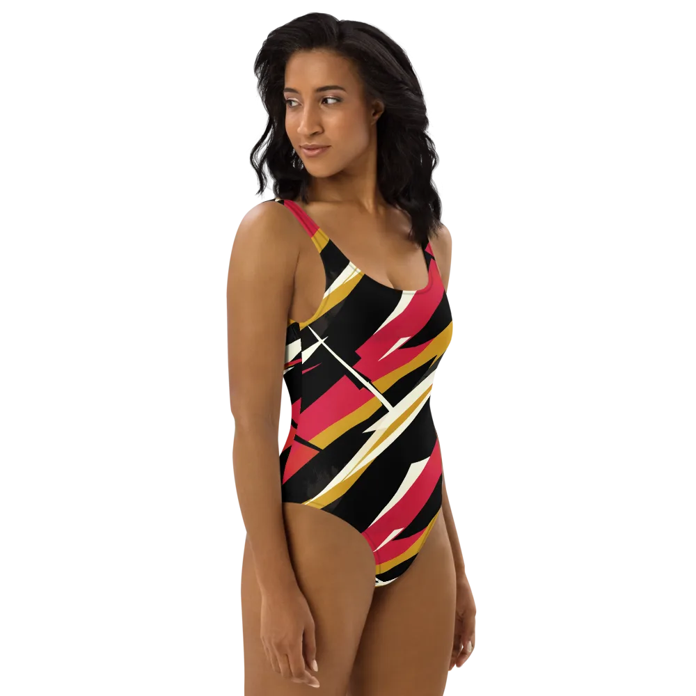 Voltage Velvet on One-Piece Swimsuit — Right