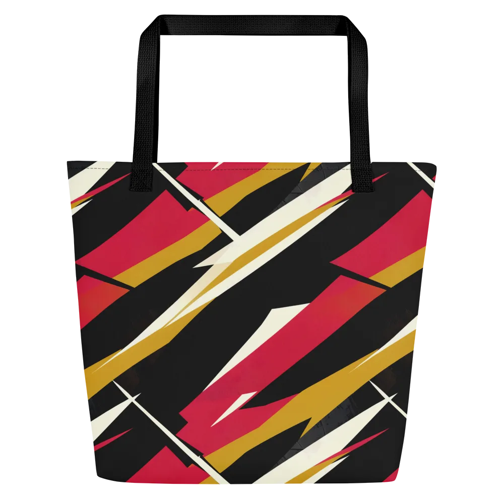 Voltage Velvet on Large Tote Bag W/ Pocket — Front