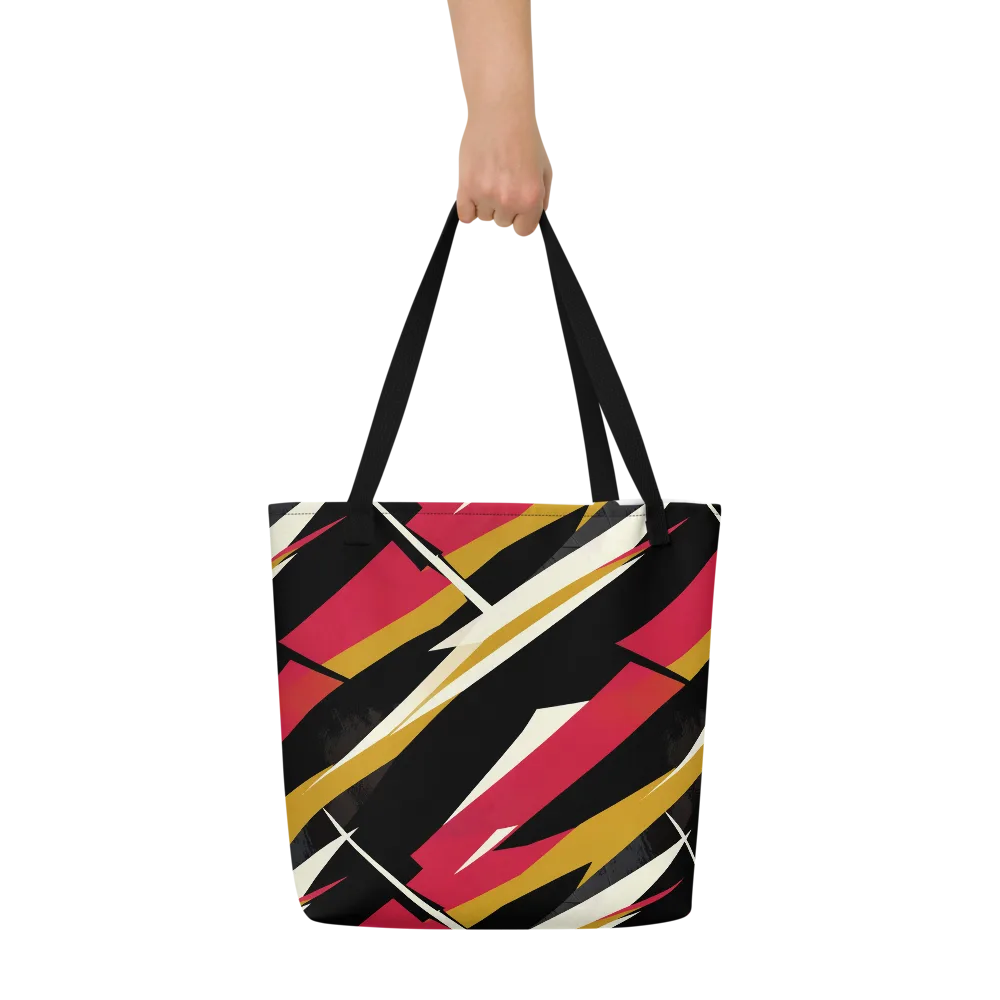 Voltage Velvet on Large Tote Bag W/ Pocket — Front