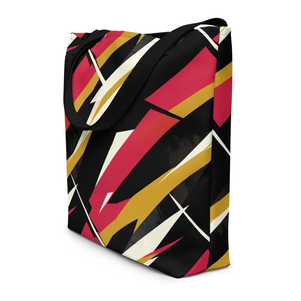Voltage Velvet on Large Tote Bag W/ Pocket — Front