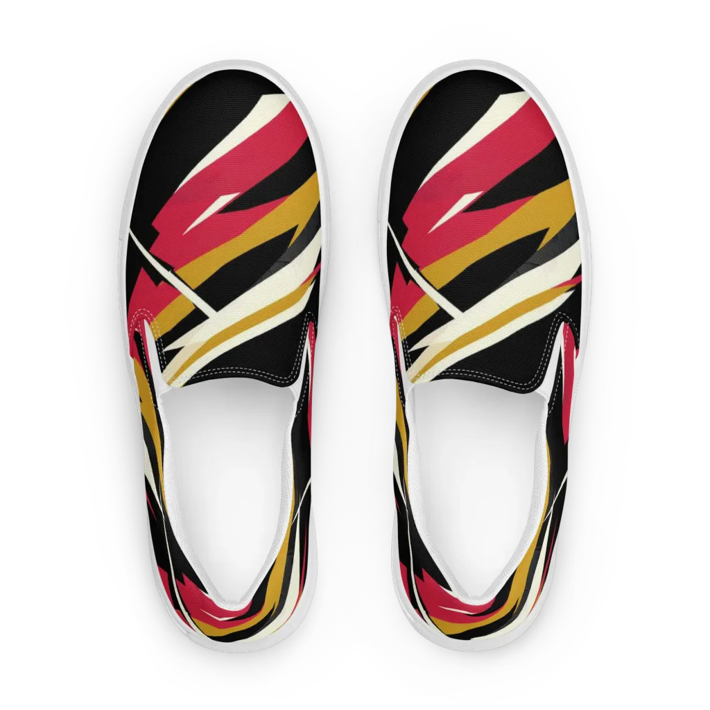 Voltage Velvet on Women's Slip-On Canvas Shoes — Front