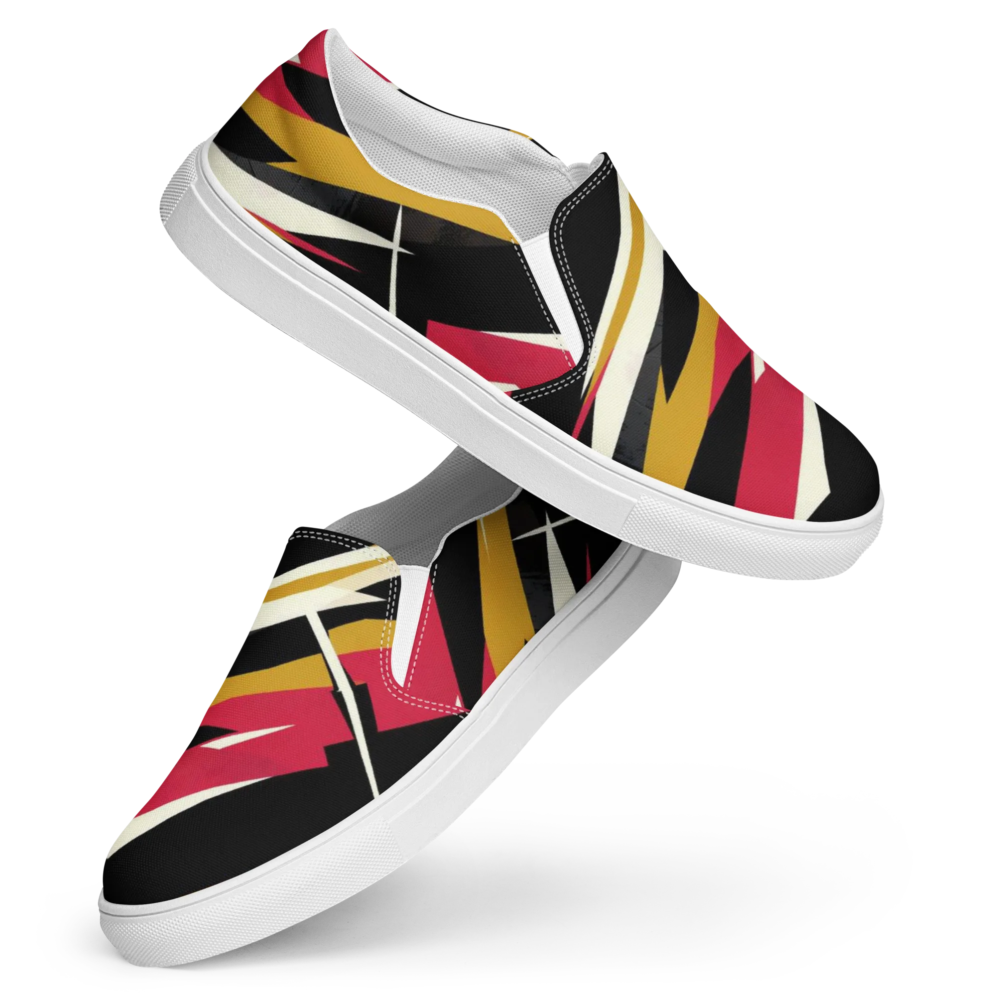 Voltage Velvet on Women's Slip-On Canvas Shoes — Front