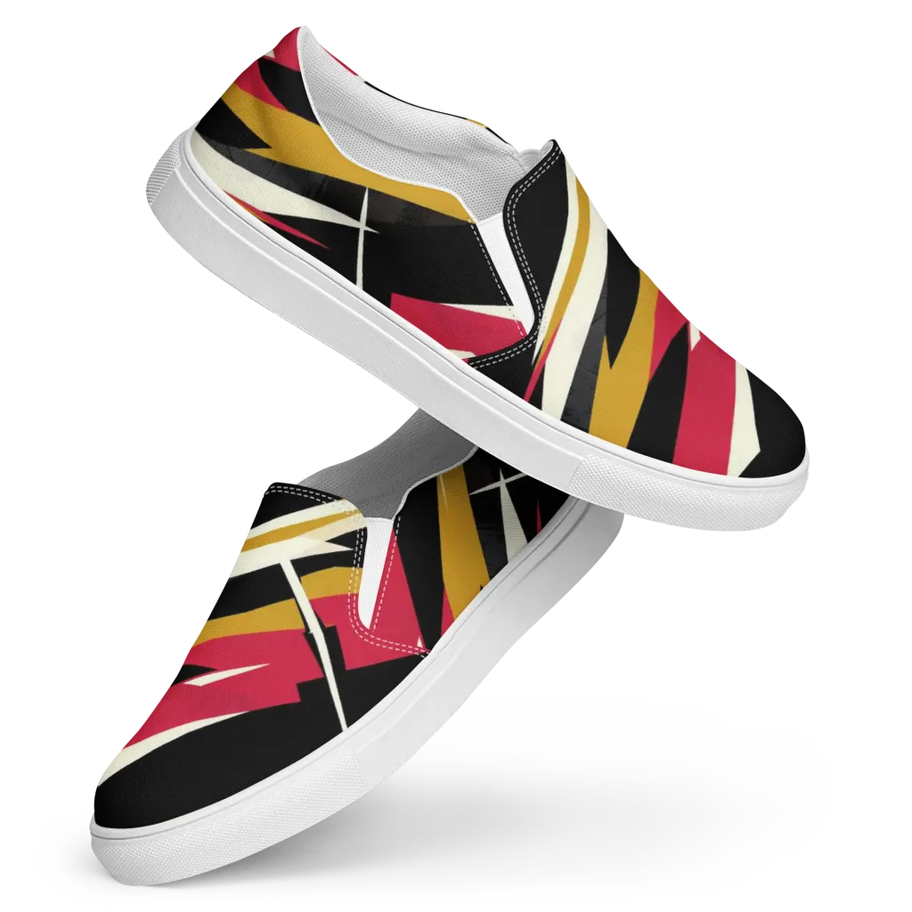 Voltage Velvet on Women's Slip-On Canvas Shoes — Front
