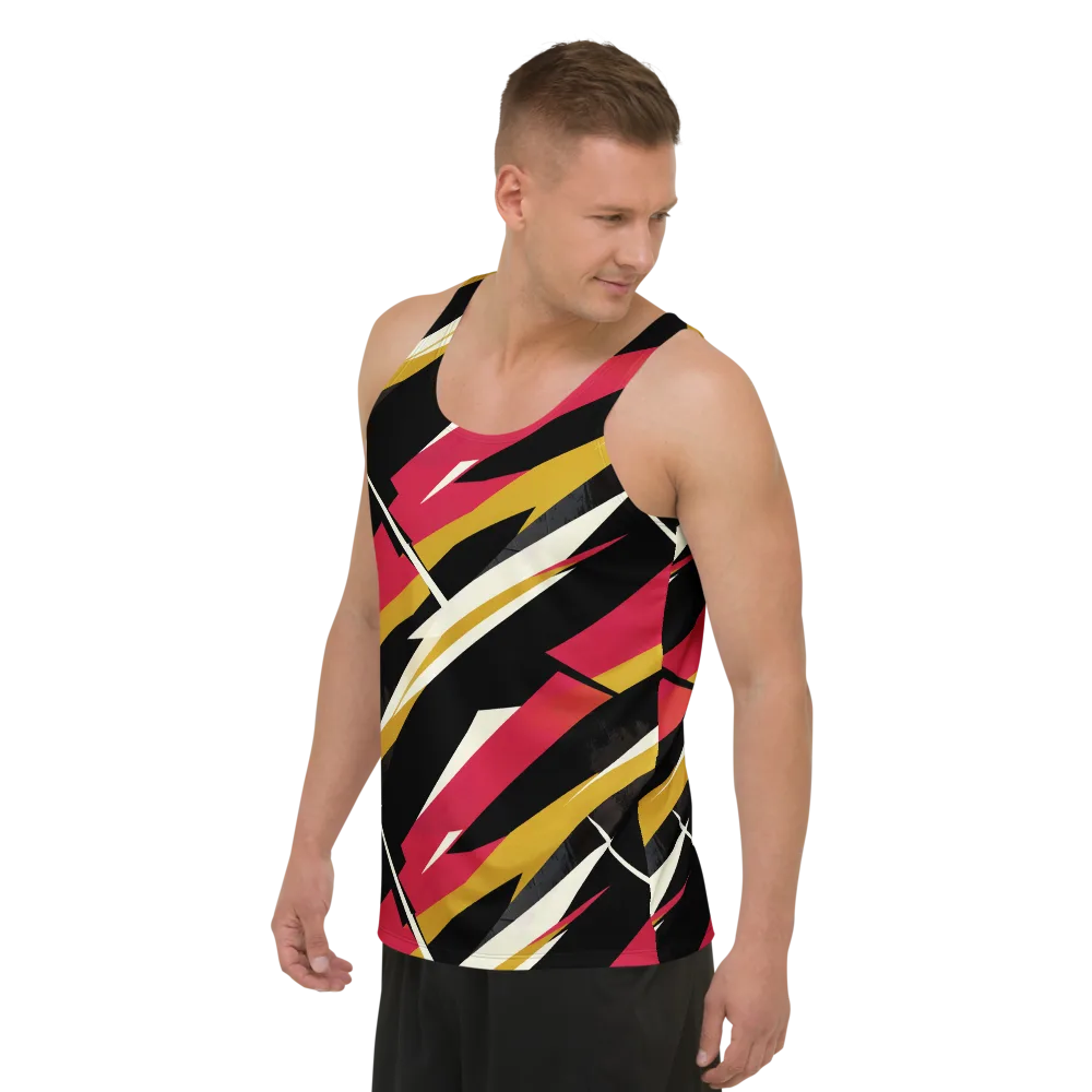 Voltage Velvet on Men's Tank Top — Left Front