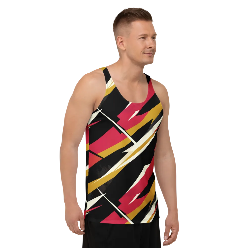 Voltage Velvet on Men's Tank Top — Right Front