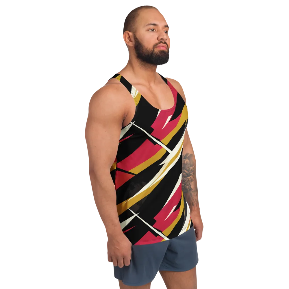 Voltage Velvet on Men's Tank Top — Right Front