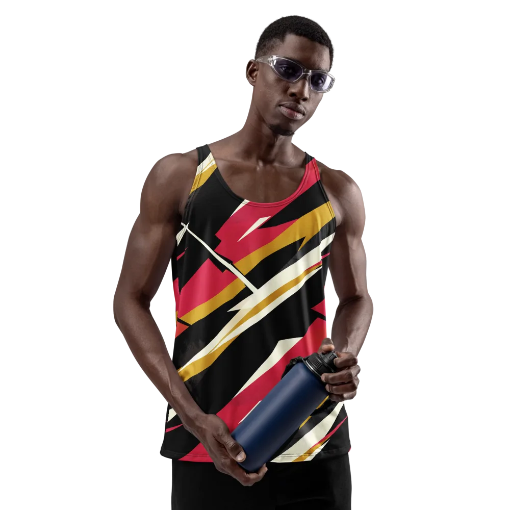 Voltage Velvet on Men's Tank Top — Front