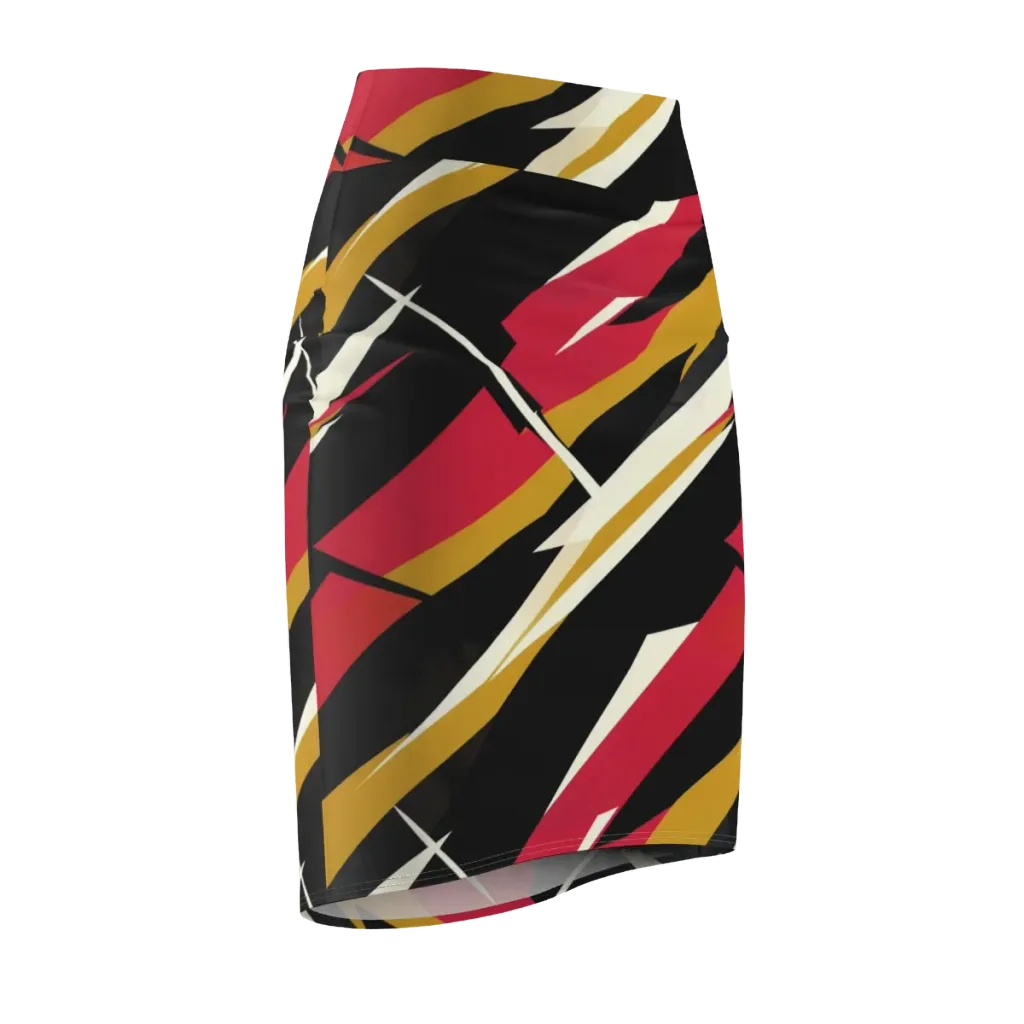 Voltage Velvet on Pencil Skirt — Front Side