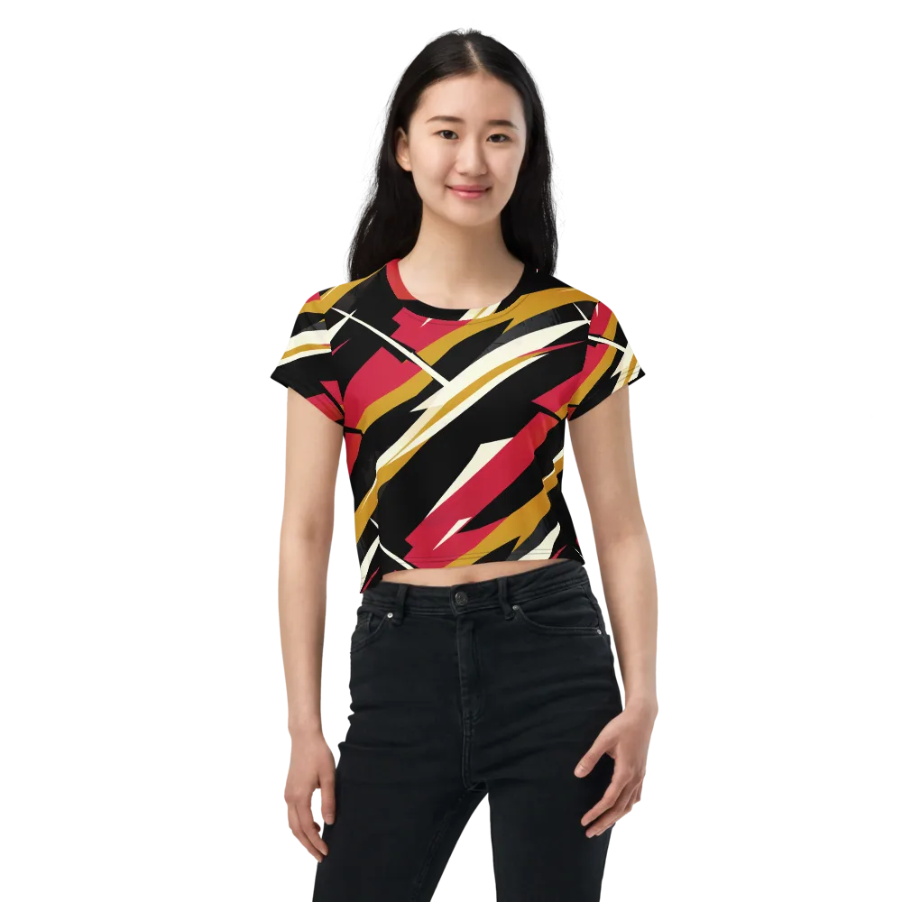 Voltage Velvet on Crop Tee — Front
