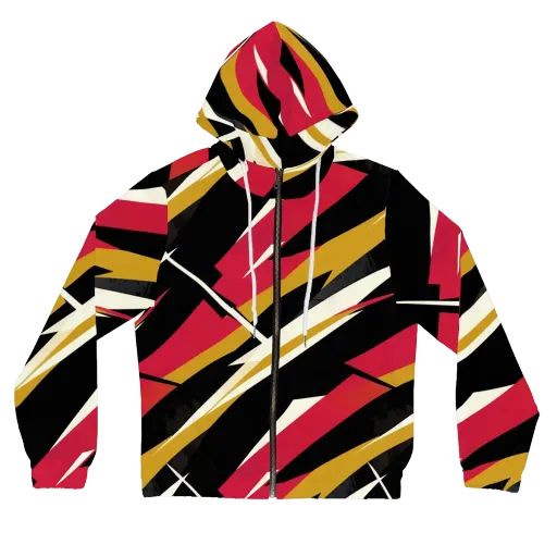 Voltage Velvet on a Women's Full-Zip Hoodie