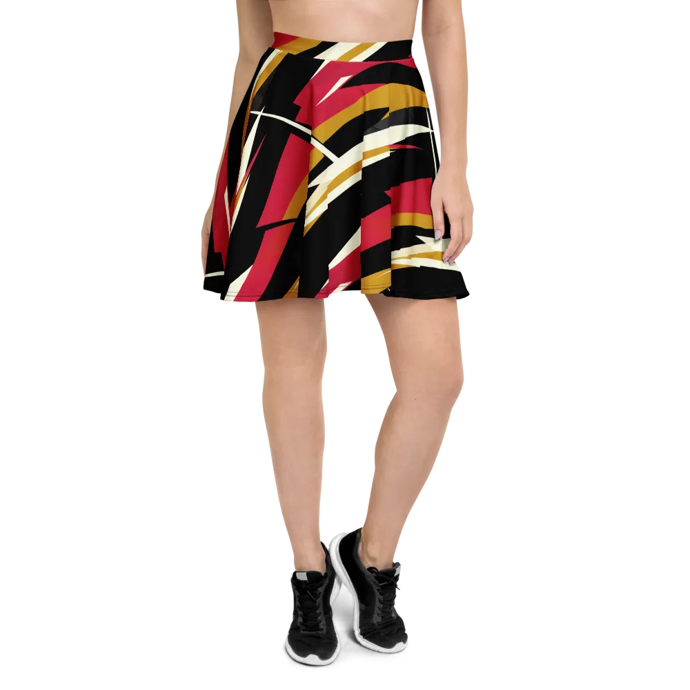 Voltage Velvet on Skater Skirt — Front