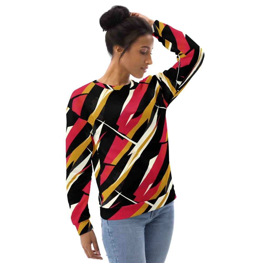 Voltage Velvet on Sweatshirt — Right Front
