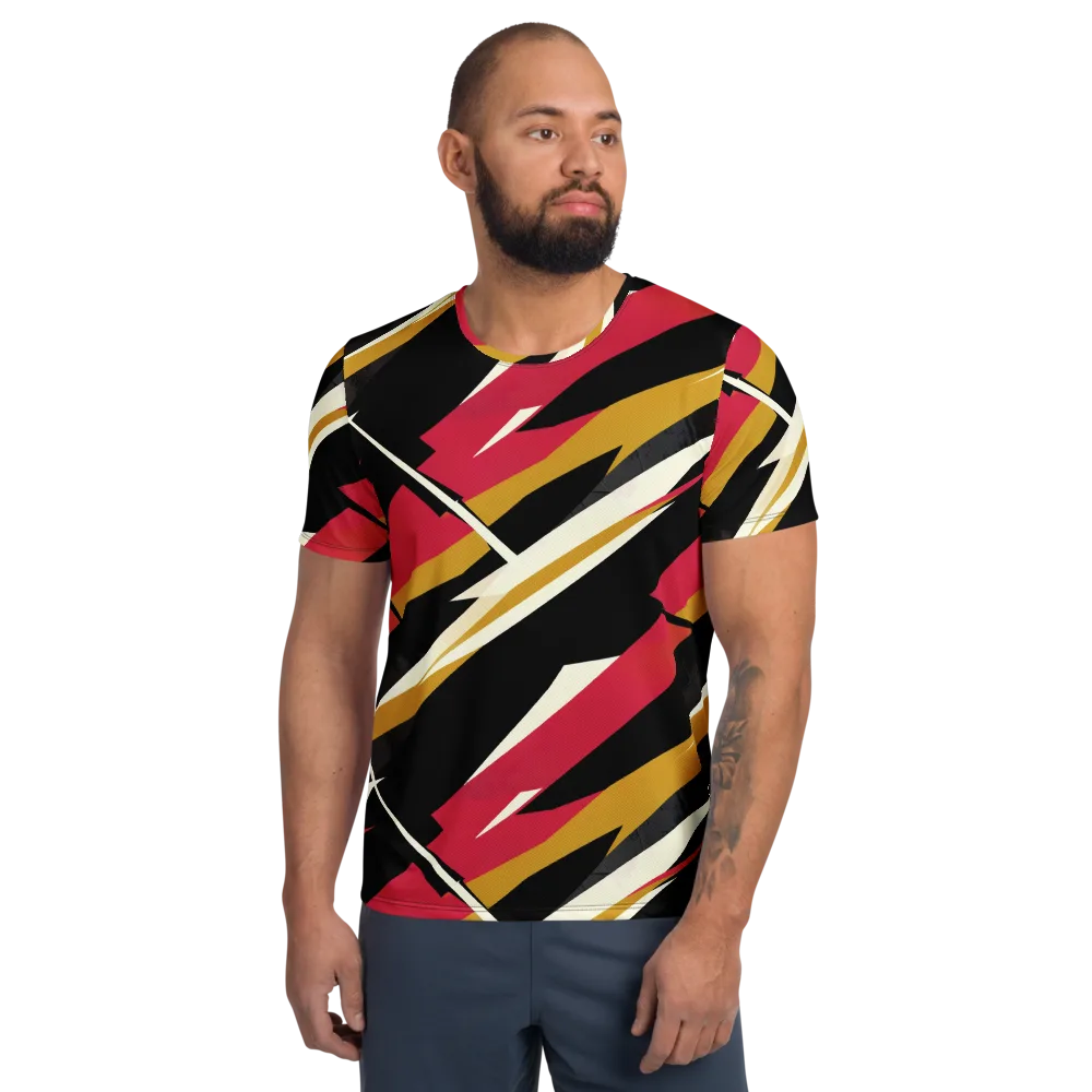 Voltage Velvet on Men's Athletic T-Shirt — Front