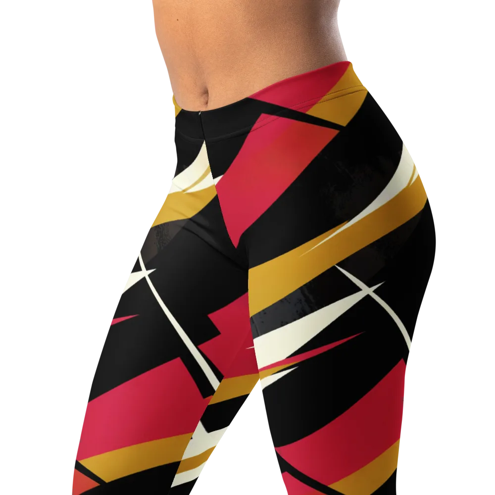 Voltage Velvet on Leggings — Left Front