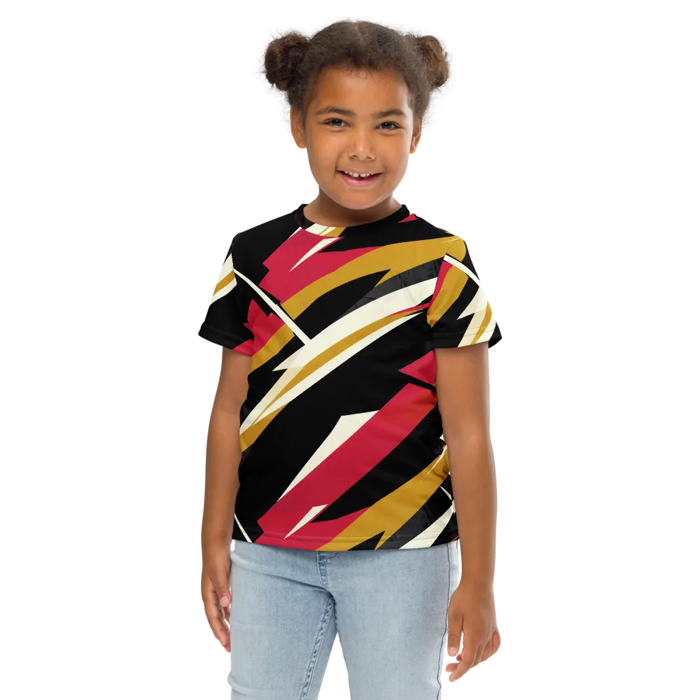 Voltage Velvet on Kids Crew Neck T-Shirt — Front