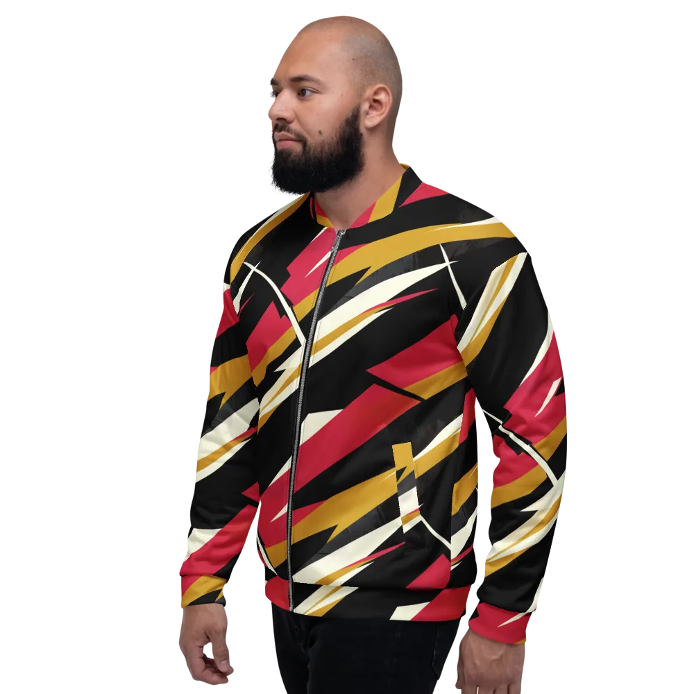 Voltage Velvet on Bomber Jacket — Left