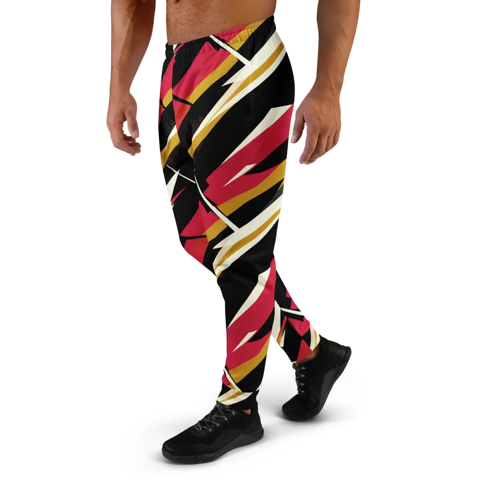 Voltage Velvet on Men's Joggers — Left