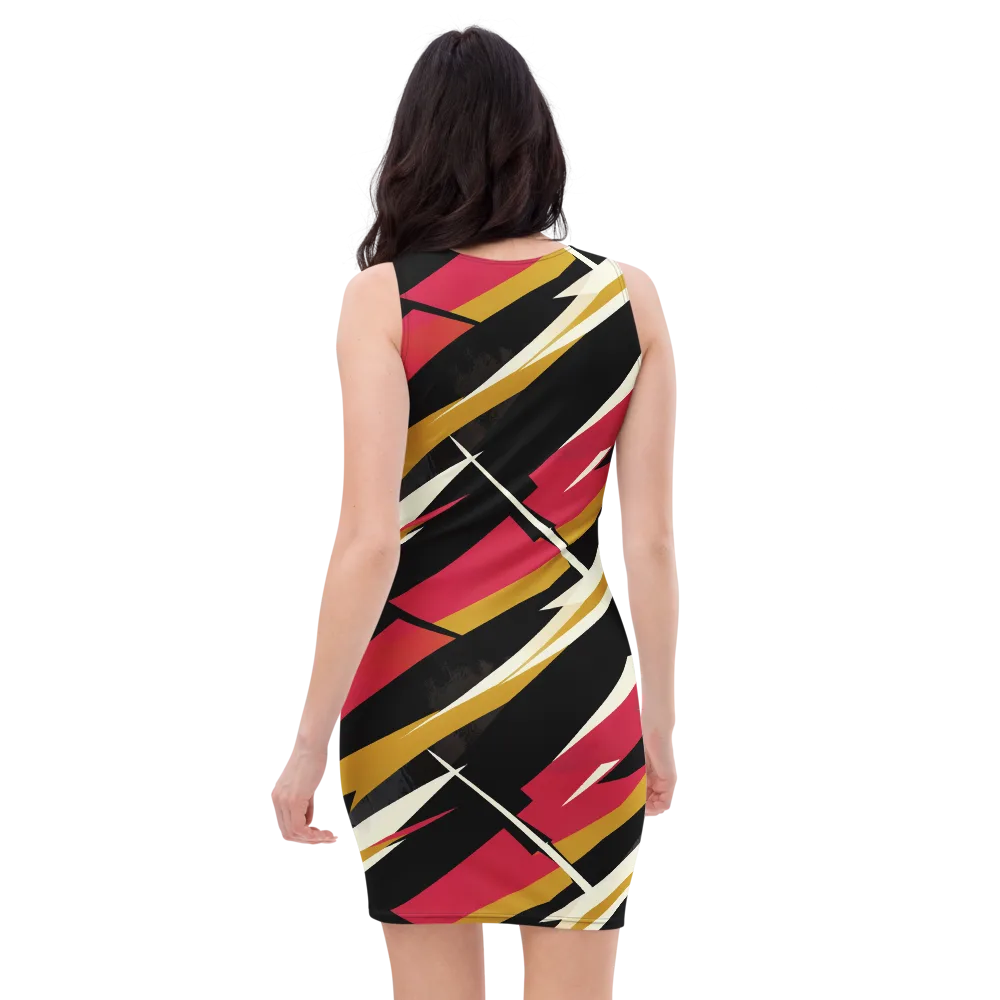 Voltage Velvet on Bodycon Dress — Back